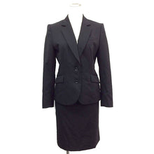 画像をギャラリービューアに読み込む, レミュー Les mues スカートスーツ Sサイズ 黒 中古