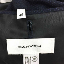 画像をギャラリービューアに読み込む, カルヴェン CARVEN テーラードジャケット 48 L相当 3B ネイビー 中古 新品同様 美品