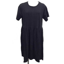 画像をギャラリービューアに読み込む, コカ coca ワンピース ビッグシルエット ブラック Fサイズ【中古】【新品同様】【美品】