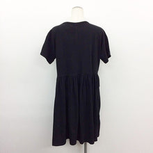 画像をギャラリービューアに読み込む, コカ coca ワンピース ビッグシルエット ブラック Fサイズ【中古】【新品同様】【美品】