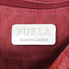 画像をギャラリービューアに読み込む, フルラ FURLA クロコ型押し ワンショルダーバッグ レッド クロコ柄 中古
