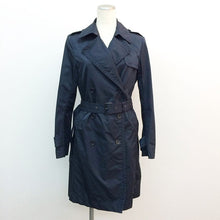 将图片加载到图库查看器,アイシービー ICB トレンチコート 9 ネイビー 中古