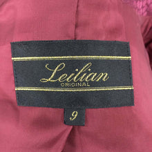 画像をギャラリービューアに読み込む, レリアン Leilian スカートスーツ ボルドー 中古 美品