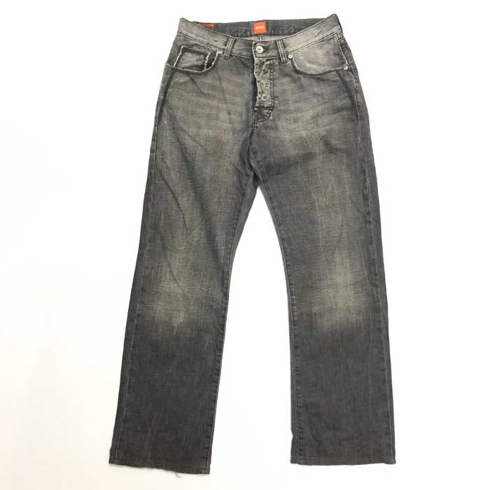 ヒューゴボス HUGO BOSS ジーンズ デニムパンツ W31 L32 ブラック 中古