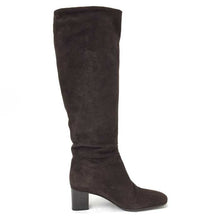 画像をギャラリービューアに読み込む, フォクシー FOXEY ロングブーツ スエード ボア ブラウン サイズ35 22.5cm相当【中古】 【新品同様】【美品】