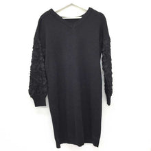 画像をギャラリービューアに読み込む, ビス ViS ワンピース 袖レース F ブラック 中古 新品同様 美品