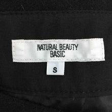 画像をギャラリービューアに読み込む, ナチュラルビューティーベーシック NATURAL BEAUTY BASIC ウールスカート S ブラック 中古 新品同様 美品