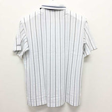 이미지를 갤러리 뷰어에 로드 , アダバット adabat 半袖ポロシャツ ホワイト ストライプ柄 サイズ46 M相当【中古】