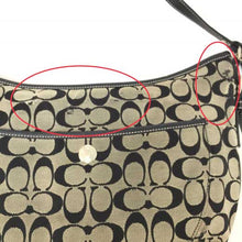 画像をギャラリービューアに読み込む, コーチ COACH シグネチャー ショルダーバッグ 1468 ブラック 中古