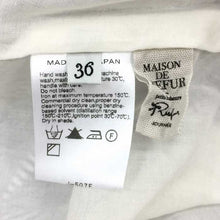 画像をギャラリービューアに読み込む, メゾンドリーファー MAISON DE REEFUR バックリボン ブラウス チュニック ワンピース ブルー ストライプ柄 サイズ36 S相当【中古】