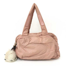 画像をギャラリービューアに読み込む, シーバイクロエ SEE BY CHLOE チャーム付き 中綿ハンドバッグ ピンク 中古