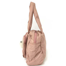 画像をギャラリービューアに読み込む, シーバイクロエ SEE BY CHLOE チャーム付き 中綿ハンドバッグ ピンク 中古