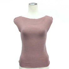 画像をギャラリービューアに読み込む, シャネル CHANEL リボン付き ノースリーブニット ピンク M相当 中古