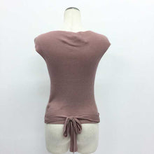 画像をギャラリービューアに読み込む, シャネル CHANEL リボン付き ノースリーブニット ピンク M相当 中古