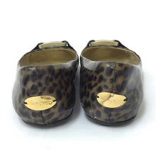 画像をギャラリービューアに読み込む, ジミーチュウ JIMMY CHOO レオパードフラットシューズ ブラウン ヒョウ柄 表記 35(22cm) 中古