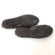 画像をギャラリービューアに読み込む, ジミーチュウ JIMMY CHOO レオパードフラットシューズ ブラウン ヒョウ柄 表記 35(22cm) 中古