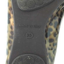 画像をギャラリービューアに読み込む, ジミーチュウ JIMMY CHOO レオパードフラットシューズ ブラウン ヒョウ柄 表記 35(22cm) 中古