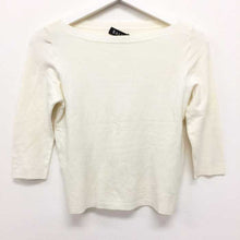画像をギャラリービューアに読み込む, バリー BALLY 7分袖カットソー 白 M相当【中古】