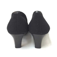 画像をギャラリービューアに読み込む, フェラガモ Salvatore Ferragamo つま先切り替えパンプス 22cm ブラック 中古 新品同様 美品