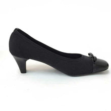 画像をギャラリービューアに読み込む, フェラガモ Salvatore Ferragamo つま先切り替えパンプス 22cm ブラック 中古 新品同様 美品