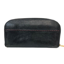 画像をギャラリービューアに読み込む, Chloe クロエ ラウンドファスナー 長財布 レザー ブラック【中古】 レディース