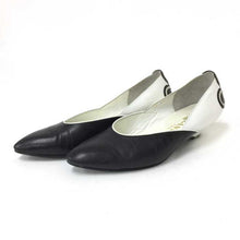 將圖片載入圖庫檢視器 ランバン LANVIN バイカラーパンプス ブラック 中古