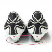 將圖片載入圖庫檢視器 ランバン LANVIN バイカラーパンプス ブラック 中古