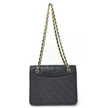 将图片加载到图库查看器,トリーバーチ TORY BURCH フレミング ミディアム チェーンショルダーバッグ ブラック 中古 美品