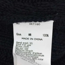 将图片加载到图库查看器,ヴァンキッシュ VANQUISH ケーブルショールカラー カーディガン L ネイビー 中古 新品同様 美品