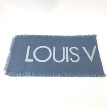 画像をギャラリービューアに読み込む, ルイ ヴィトン LOUIS VUITTON エシャルプ チーム ルイ ストール マフラー M71579 デニム 中古 新品同様 美品