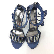 画像をギャラリービューアに読み込む, セヴントゥエルブサーティ SEVENTWELVETHIRTY アンクルストラップミュール ブルー サイズ36 23.5cm相当【中古】