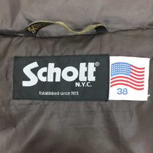 画像をギャラリービューアに読み込む, ショット Schott ダウンジャケット ブラウン 中古