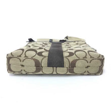 画像をギャラリービューアに読み込む, コーチ COACH シグネチャーストライプ ショルダーバッグ ポシェット ブラウン 中古