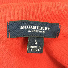 画像をギャラリービューアに読み込む, バーバリーロンドン BURBERRY LONDON ポロシャツ S レッド 中古