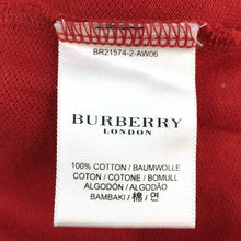 画像をギャラリービューアに読み込む, バーバリーロンドン BURBERRY LONDON ポロシャツ S レッド 中古