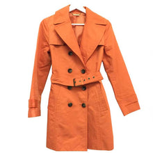 画像をギャラリービューアに読み込む, マイケルコース MICHAEL KORS トレンチコート サイズ4 S相当 オレンジ 中古