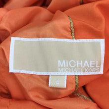 画像をギャラリービューアに読み込む, マイケルコース MICHAEL KORS トレンチコート サイズ4 S相当 オレンジ 中古