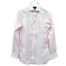 画像をギャラリービューアに読み込む, ポロ ラルフローレン POLO RALPH LAUREN 長袖シャツ スリムフィット ピンク ストライプ柄 中古 新品同様 美品