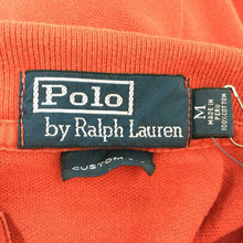 画像をギャラリービューアに読み込む, ポロ ラルフローレン POLO RALPH LAUREN ヴィンテージ風 ポロシャツ カスタムフィット M レッド 中古 新品同様 美品