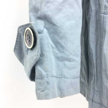 画像をギャラリービューアに読み込む, イブルース iBLUES ショートコート シワ加工 ライトブルー サイズ42 L相当【中古】