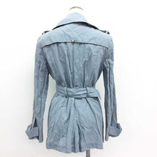 画像をギャラリービューアに読み込む, イブルース iBLUES ショートコート シワ加工 ライトブルー サイズ42 L相当【中古】