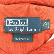 画像をギャラリービューアに読み込む, ポロ ラルフローレン POLO RALPH LAUREN ヴィンテージ風 半袖ポロシャツ カスタムフィット M レッド 中古 新品同様 美品