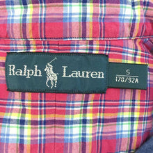 画像をギャラリービューアに読み込む, ラルフローレン RALPH LAUREN 長袖シャツ レッド チェック柄 中古 新品同様 美品