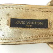 画像をギャラリービューアに読み込む, ルイ ヴィトン LOUIS VUITTON モノグラムフラワービジュー サンダル 23cm ゴールド【中古】