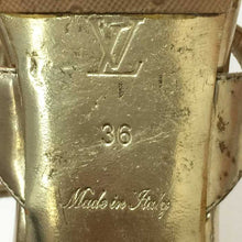 画像をギャラリービューアに読み込む, ルイ ヴィトン LOUIS VUITTON モノグラムフラワービジュー サンダル 23cm ゴールド【中古】