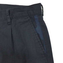 画像をギャラリービューアに読み込む, エイケイエムコンテンポラリー AKM Contemporary ポイントカモフラージュ柄 タックパンツ L ネイビー【中古】