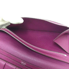 画像をギャラリービューアに読み込む, エルメス HERMES ベアンスフレ 長財布 刻印あり ワインレッド【中古】