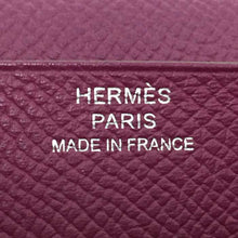 画像をギャラリービューアに読み込む, エルメス HERMES ベアンスフレ 長財布 刻印あり ワインレッド【中古】