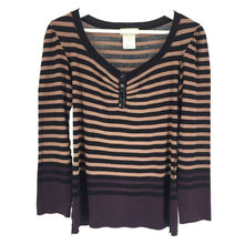 画像をギャラリービューアに読み込む, リキエル カルマ ボディ アンド ソウル RYKIEL KARMA BODY & SOUL 長袖カットソー M ボーダー柄【中古】