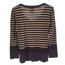 画像をギャラリービューアに読み込む, リキエル カルマ ボディ アンド ソウル RYKIEL KARMA BODY & SOUL 長袖カットソー M ボーダー柄【中古】